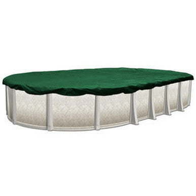 Supreme Plus Winter Pool Cover for 16x28 ft Oval Pools, 12 Year Warranty