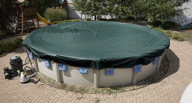 Supreme Plus Above Ground Winter Pool Cover for 28 ft Round 12 Year Warranty