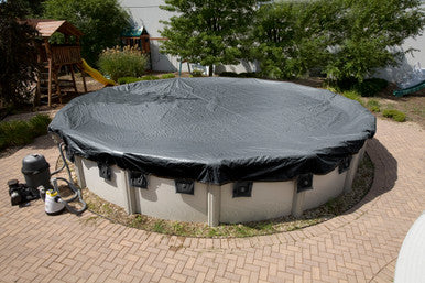 Midwest Canvas Silverado Winter Pool Cover for 18 ft Round Pools, 12 Year Warranty