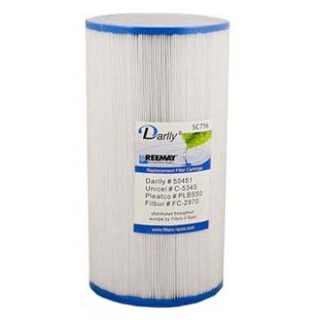 Darlly Filter 50451 / Replaces Pleatco PLBS50 / FC-2970