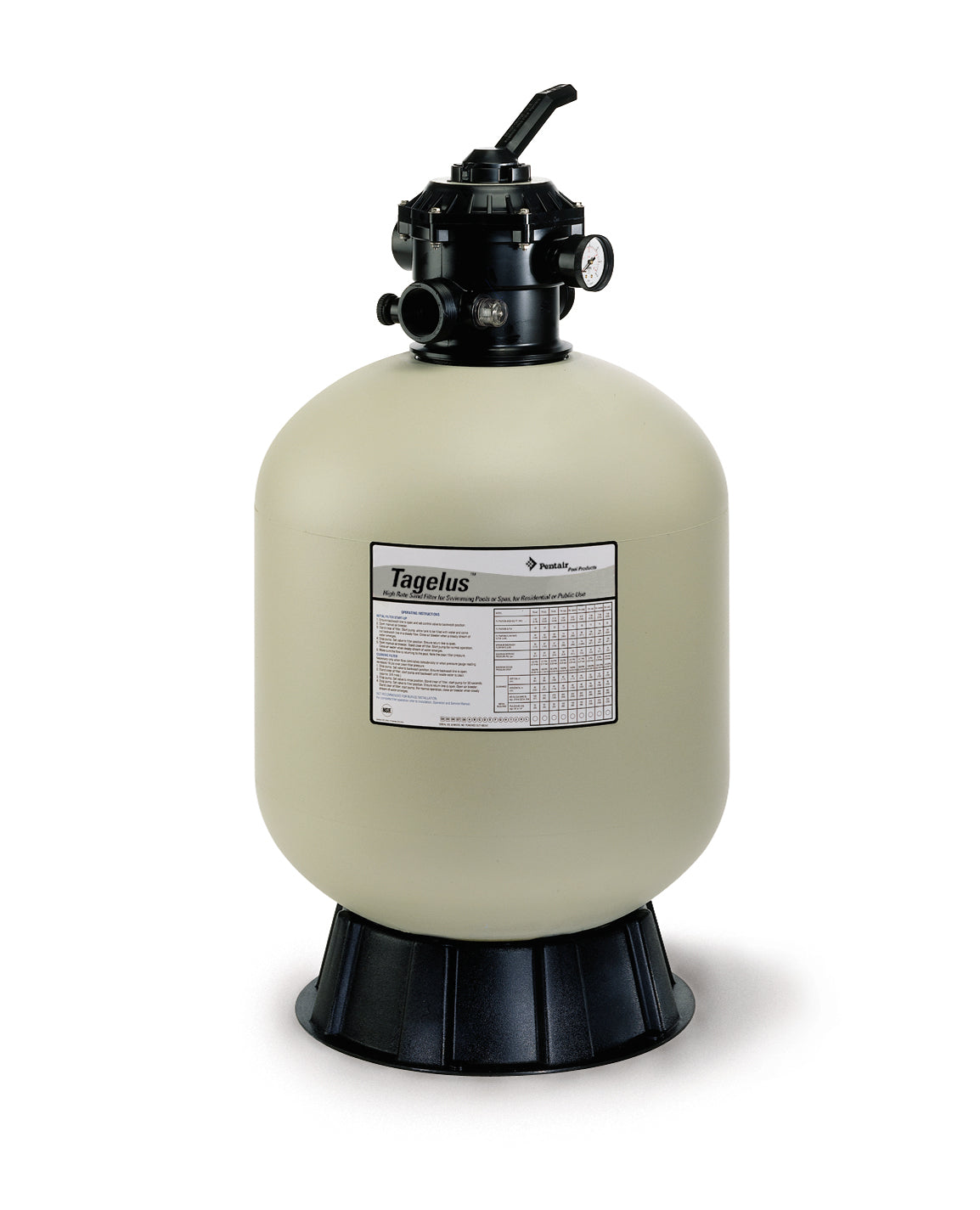 24" Pentair Pac-Fac Tagelus TA-60 Deluxe Sand Filter