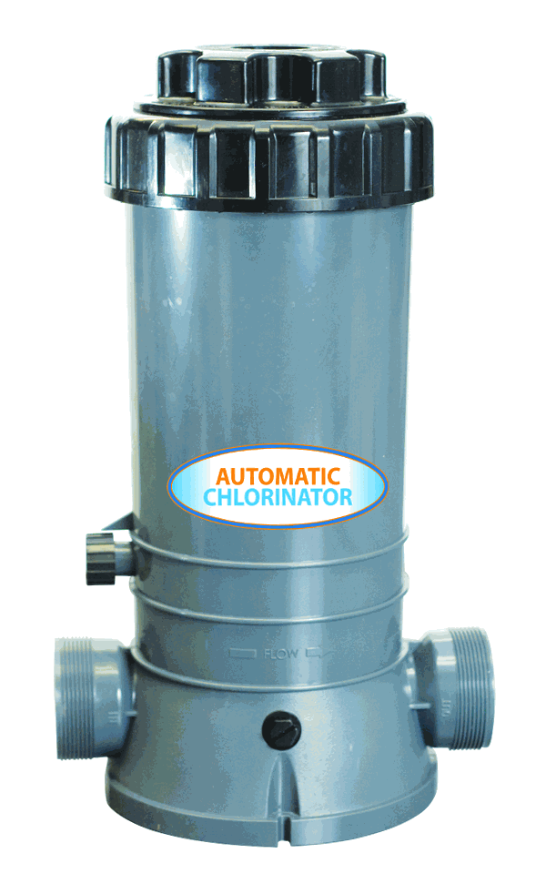 In-Line Automatic Chlorinator - holds 9 lbs of chlorine tablets
