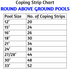 Above Ground Pool Liner Coping Strips