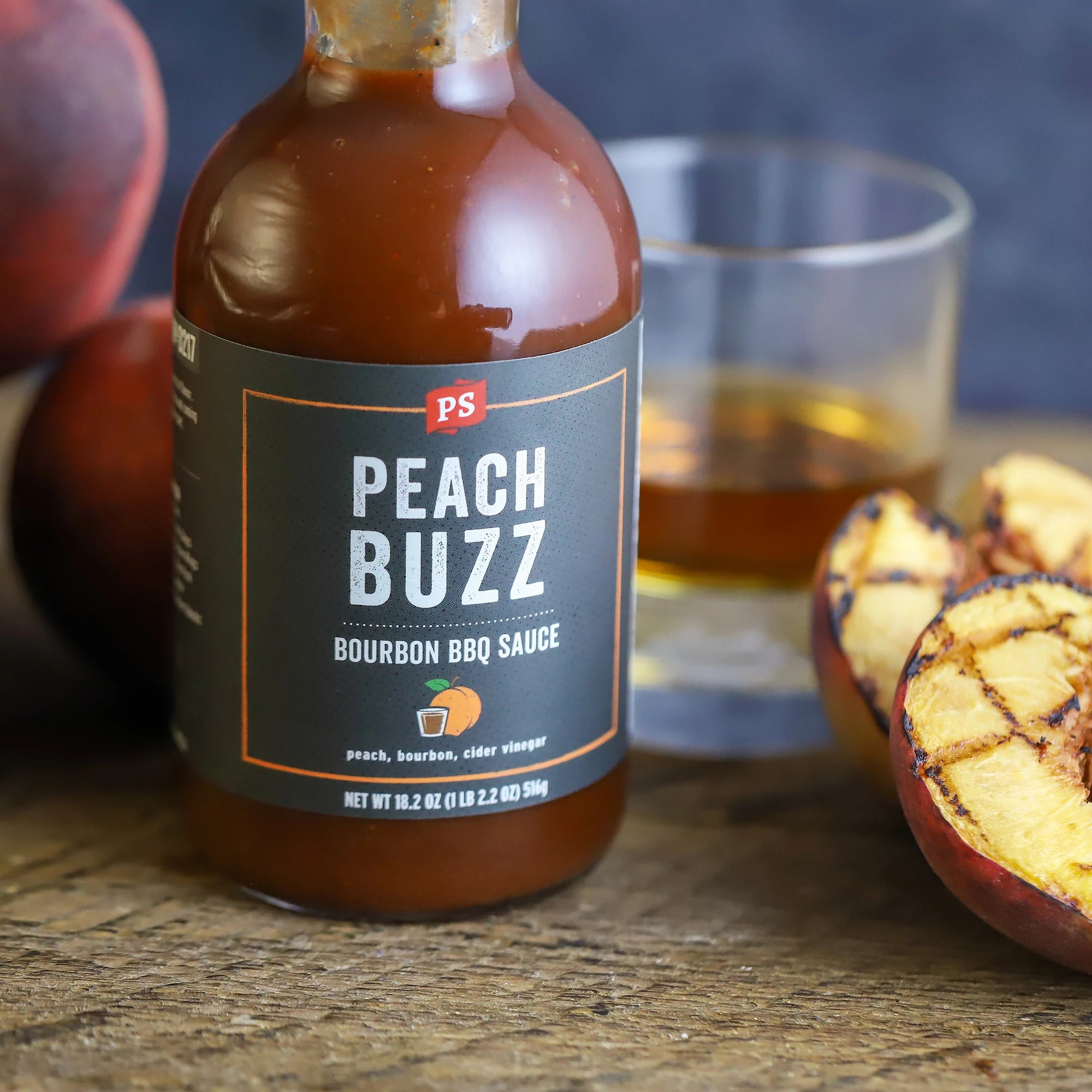 Peach Buzz Hickory Whiskey BBQ Sauce